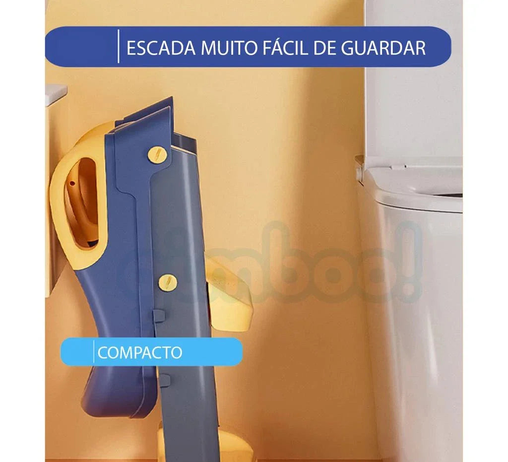 Assento Redutor Infantil com Escada – Autonomia e Segurança na Fase do Desfralde!