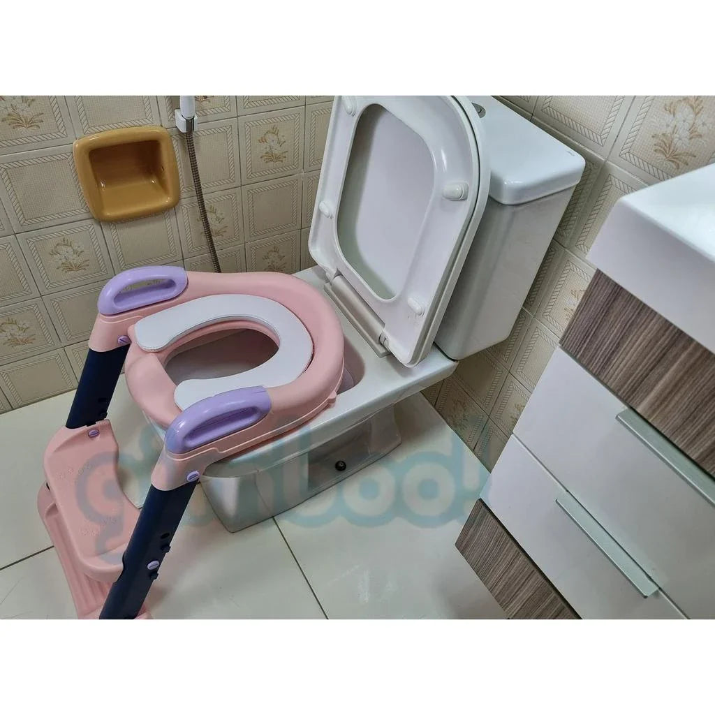 Assento Redutor Infantil com Escada – Autonomia e Segurança na Fase do Desfralde!