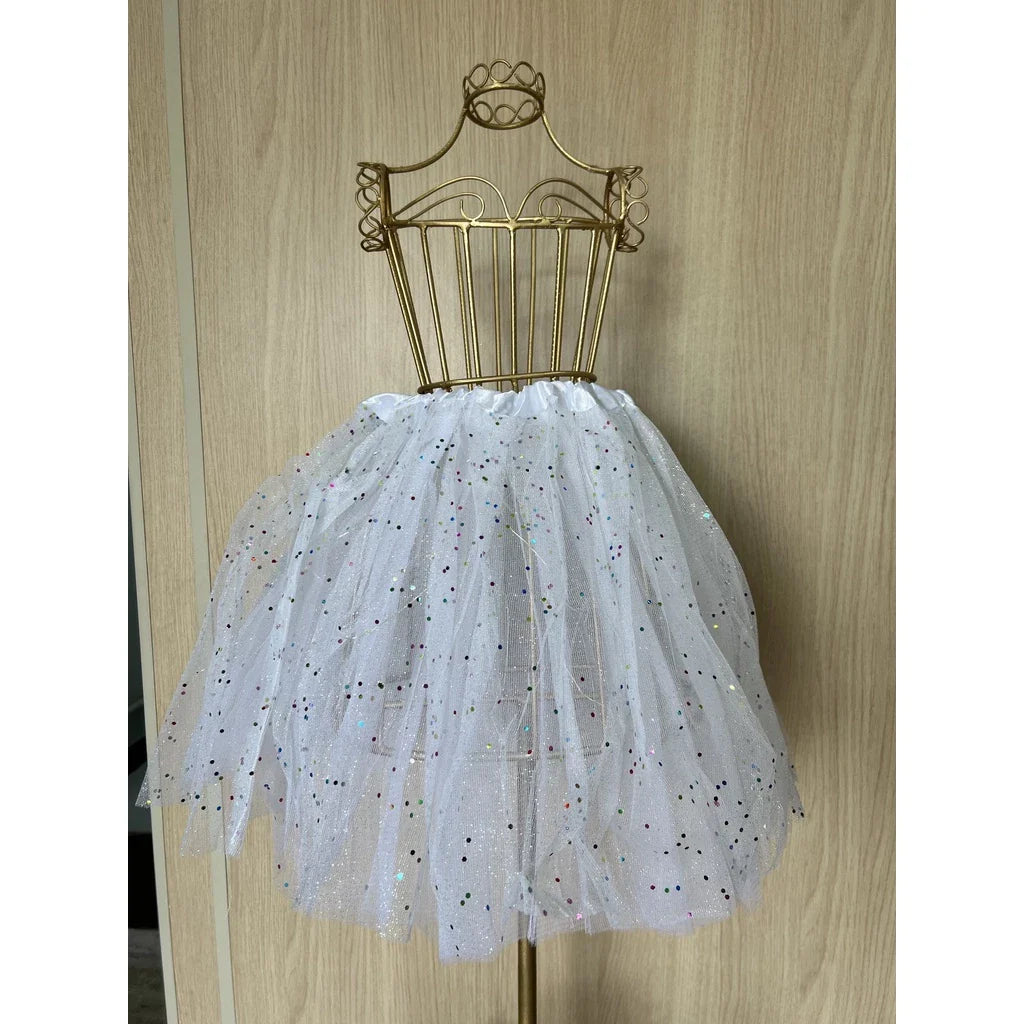 Saia de Tutu com LED e Glitter – Para Brilhar em Qualquer Festa!