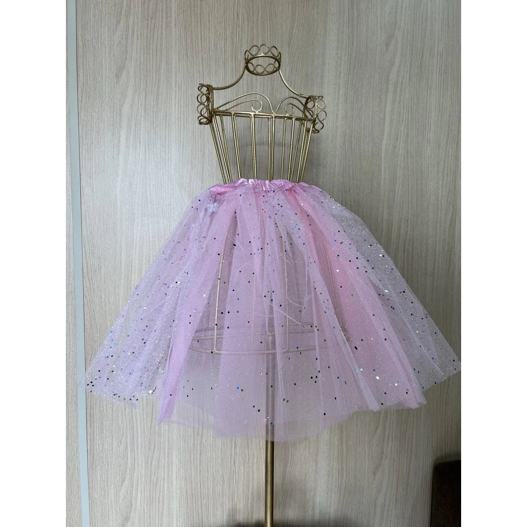 Saia de Tutu com LED e Glitter – Para Brilhar em Qualquer Festa!