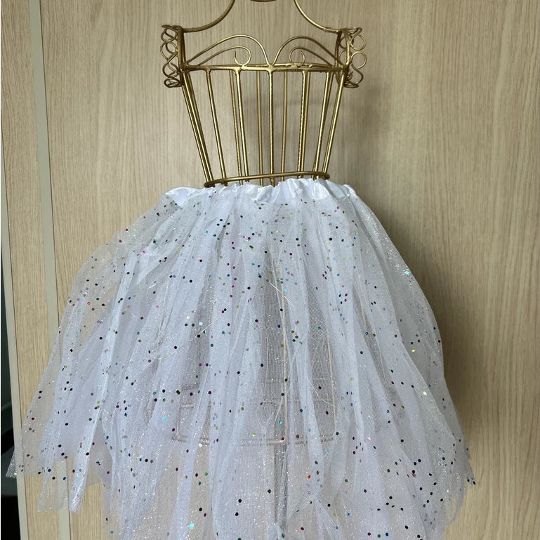 Saia de Tutu com LED e Glitter – Para Brilhar em Qualquer Festa!