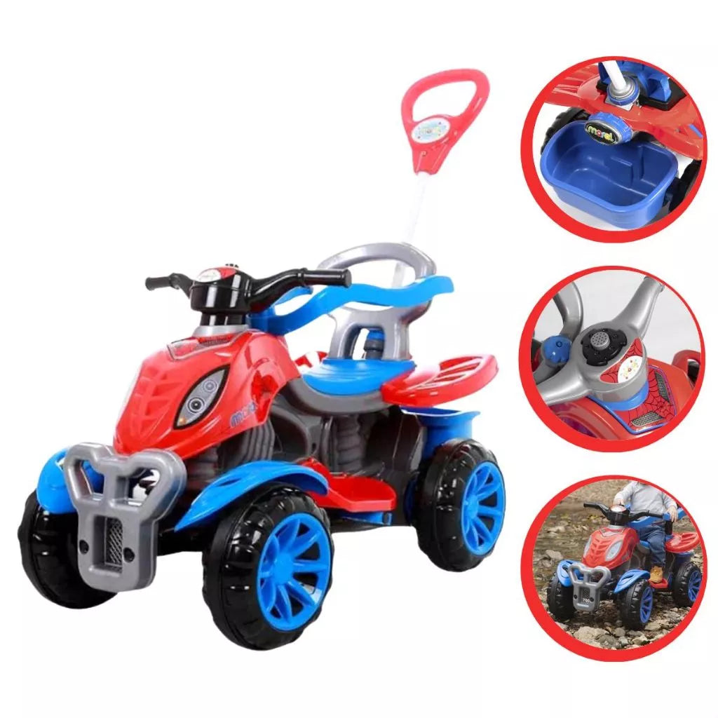Quadriciclo Infantil 2 em 1 Maral - Aventura e Segurança para Crianças!