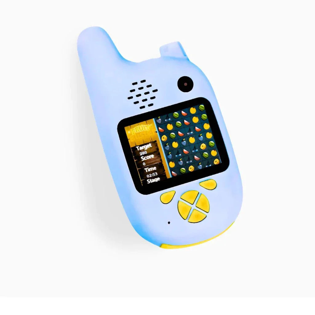 Walkie Talkie Infantil 5 em 1 com Câmera Digital e Jogos