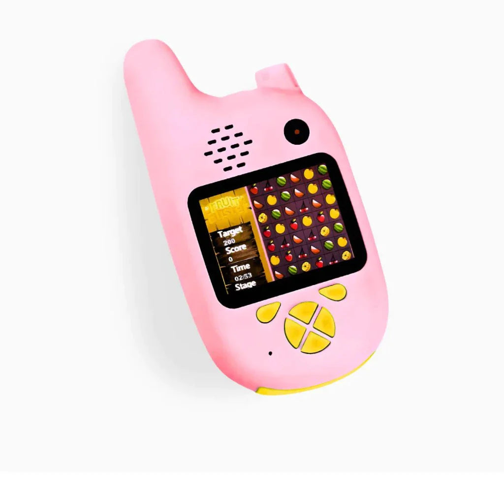 Walkie Talkie Infantil 5 em 1 com Câmera Digital e Jogos