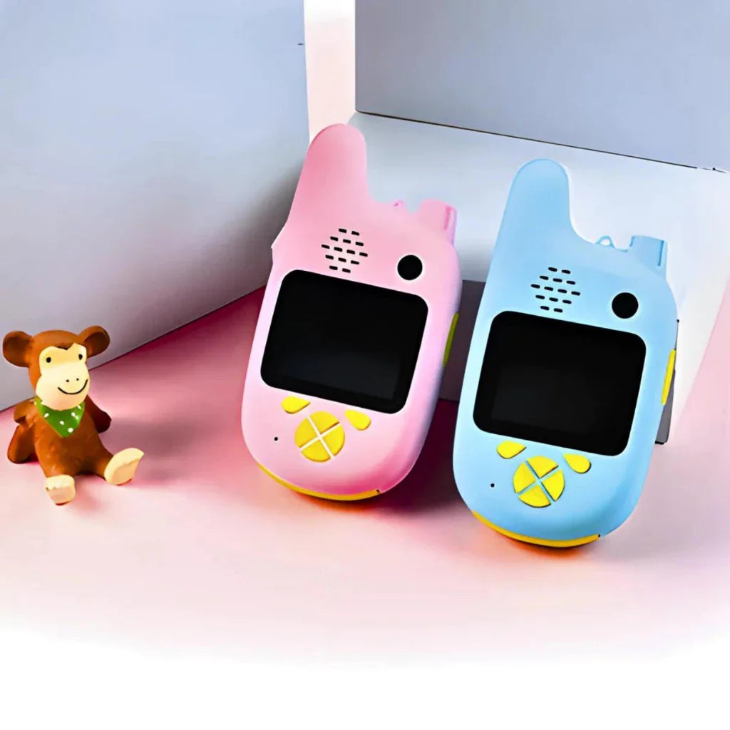 Walkie Talkie Infantil 5 em 1 com Câmera Digital e Jogos
