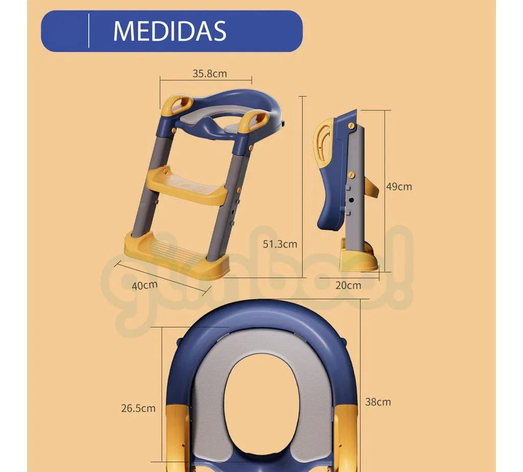 Assento Redutor Infantil com Escada – Autonomia e Segurança na Fase do Desfralde!