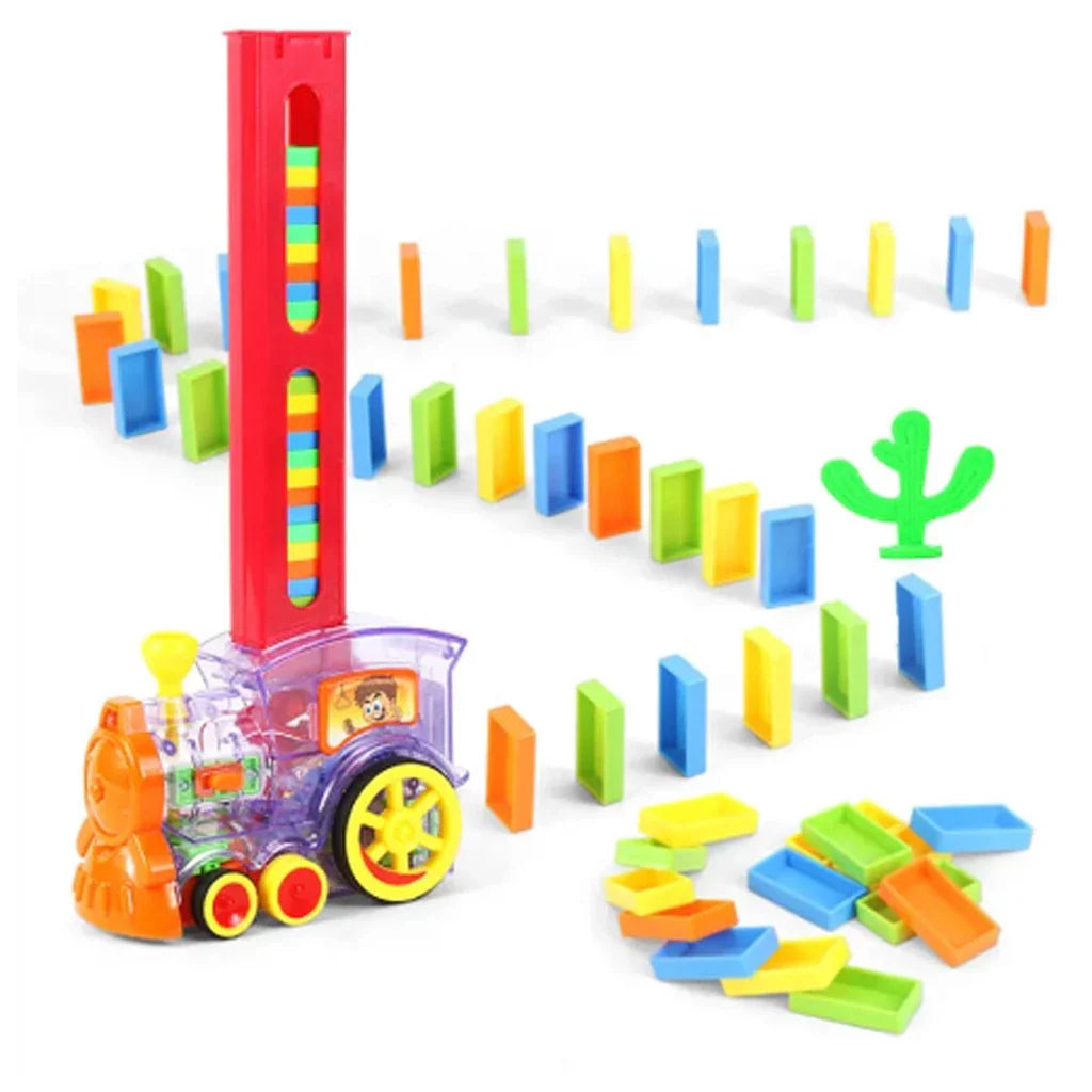 Trem Dominó Divertido – Luz, Som e Diversão Sem Fim!