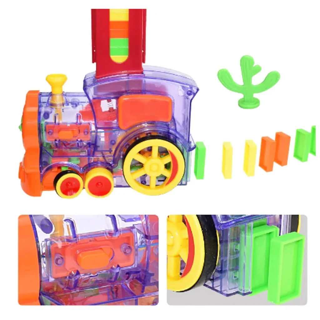 Trem Dominó Divertido – Luz, Som e Diversão Sem Fim!