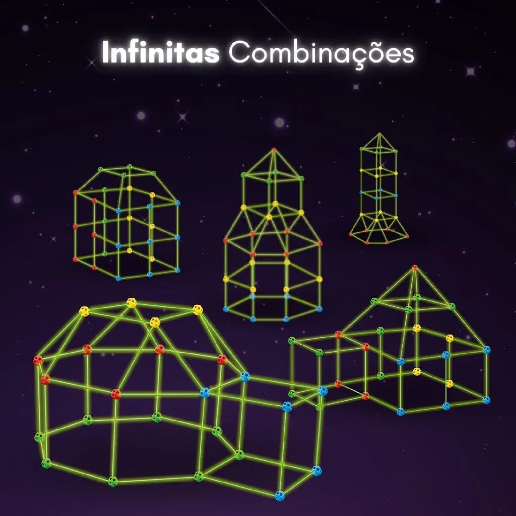 Barraca Infantil Cabana que Brilha no Escuro – Aventura e Magia para Crianças!