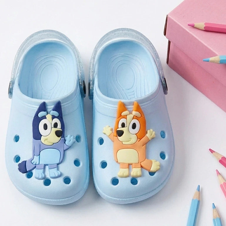 Sandália Babuche Infantil Bluey e Bingo - Flexível Macio e Confortável