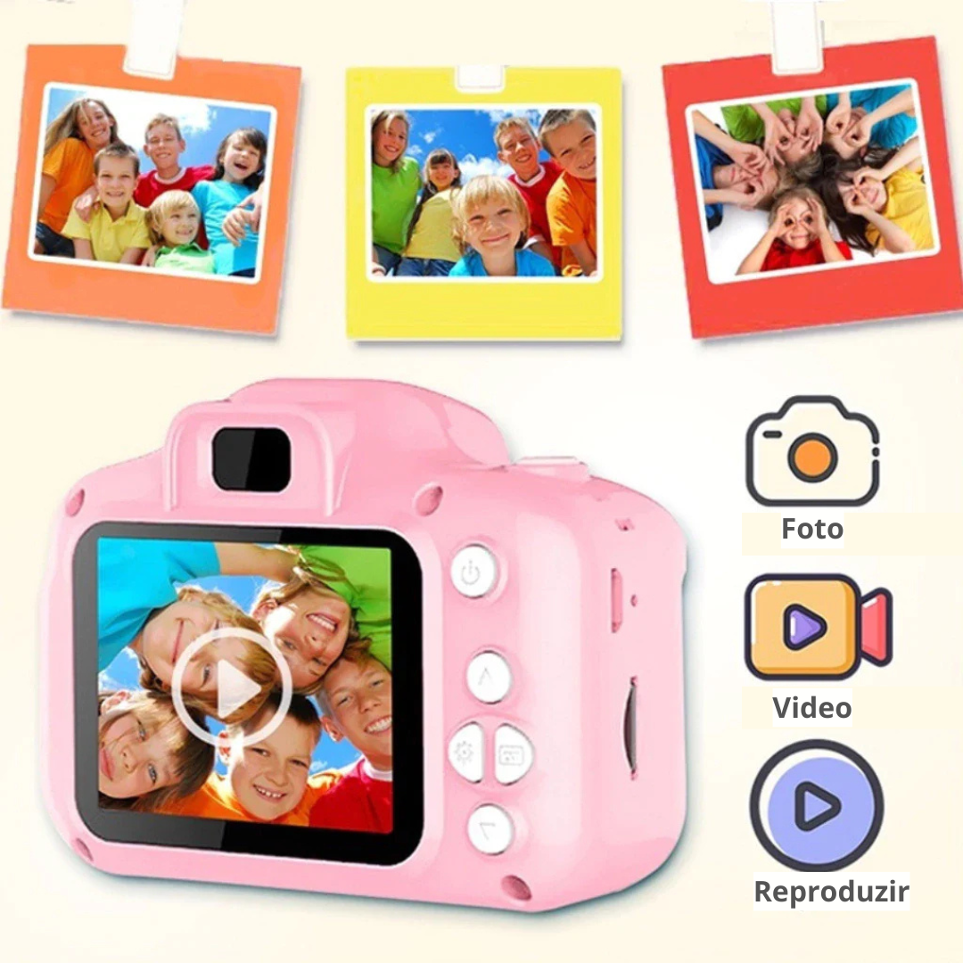 Mini Câmera Digital Infantil - Click Kids - 50% OFF