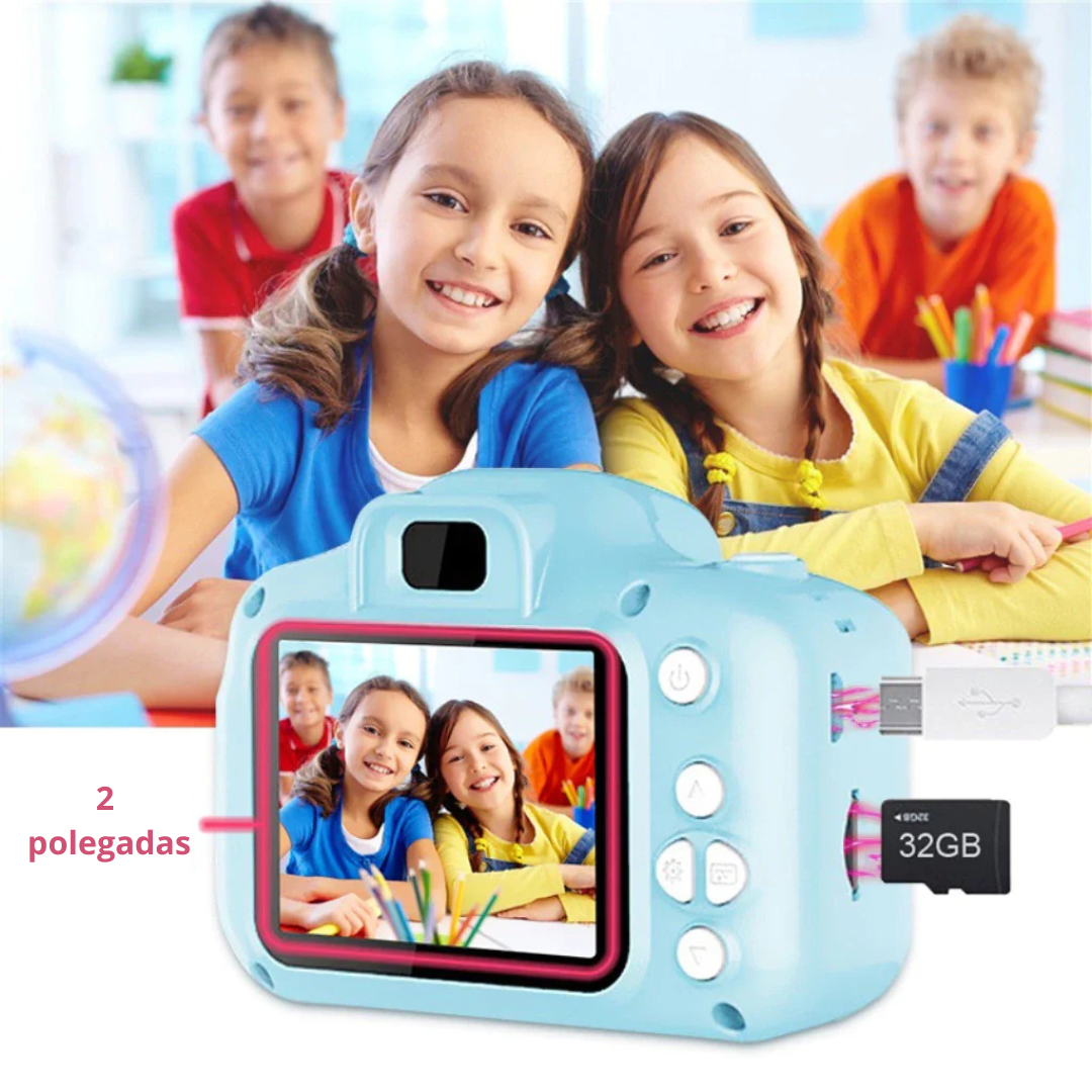 Mini Câmera Digital Infantil - Click Kids - 50% OFF
