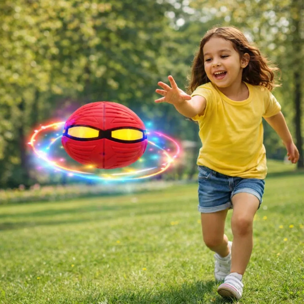 Bola Mágica Voadora com LED – Transformação em Disco Voador!