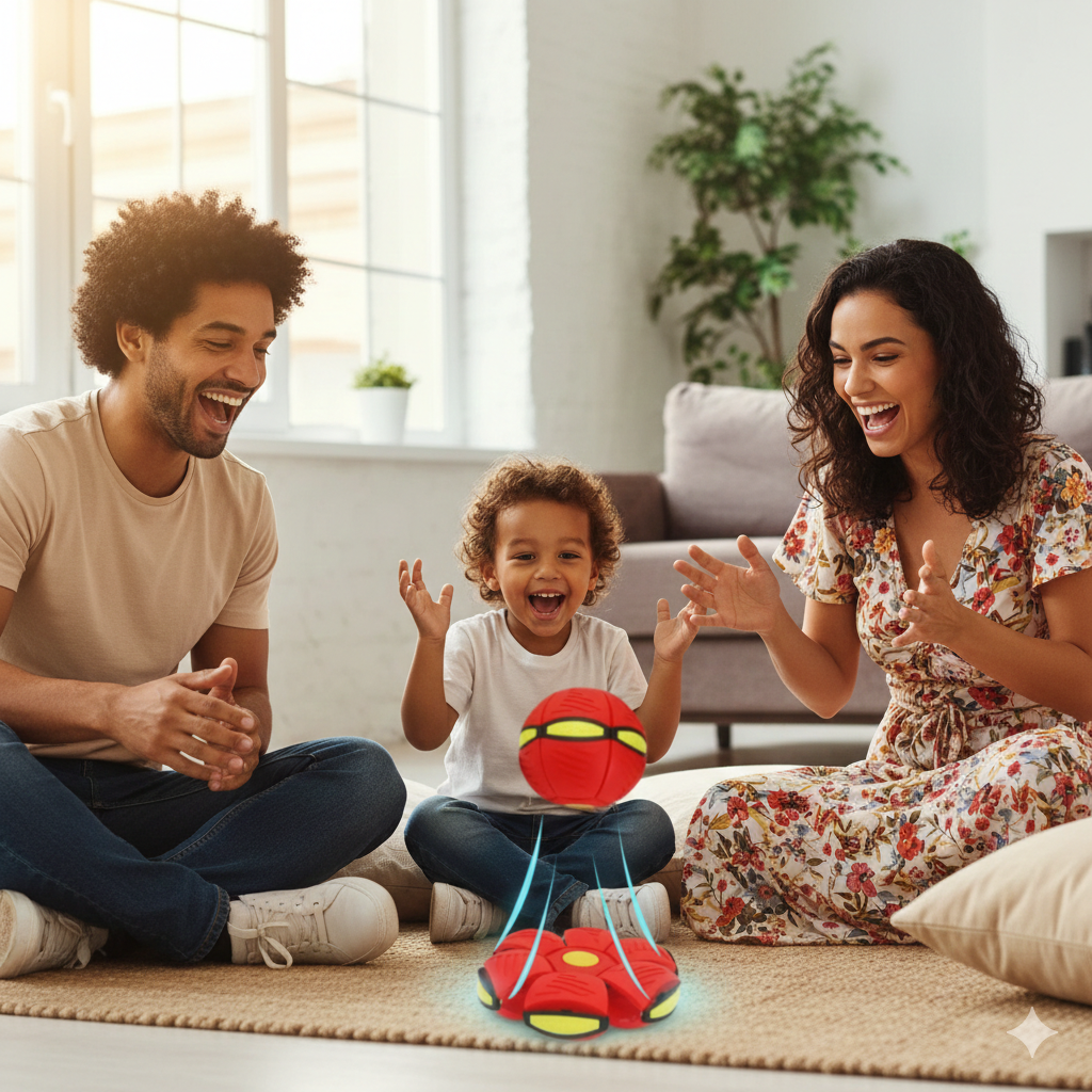 Bola Mágica Voadora com LED – Transformação em Disco Voador!