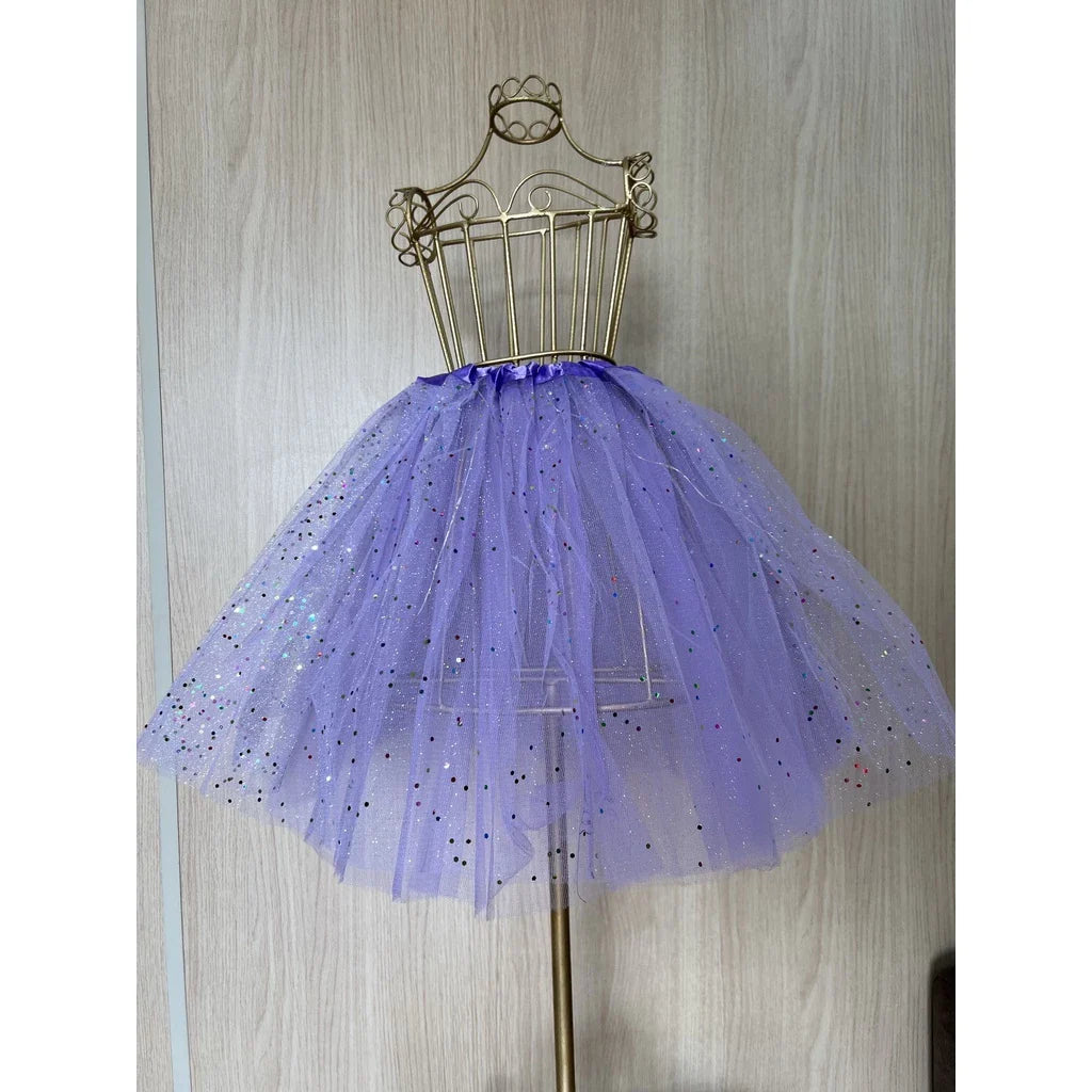 Saia de Tutu com LED e Glitter – Para Brilhar em Qualquer Festa!