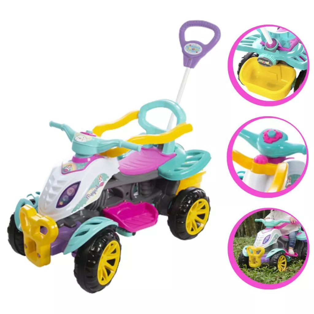 Quadriciclo Infantil 2 em 1 Maral - Aventura e Segurança para Crianças!