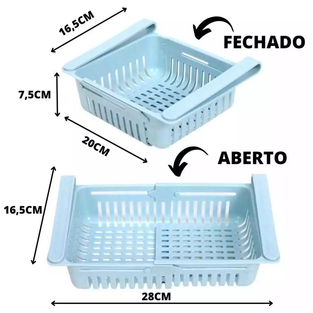Cesto Organizador de Geladeira Multiuso