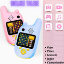Walkie Talkie Infantil 5 em 1 com Câmera Digital e Jogos