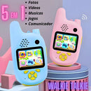 Walkie Talkie Infantil 5 em 1 com Câmera Digital e Jogos