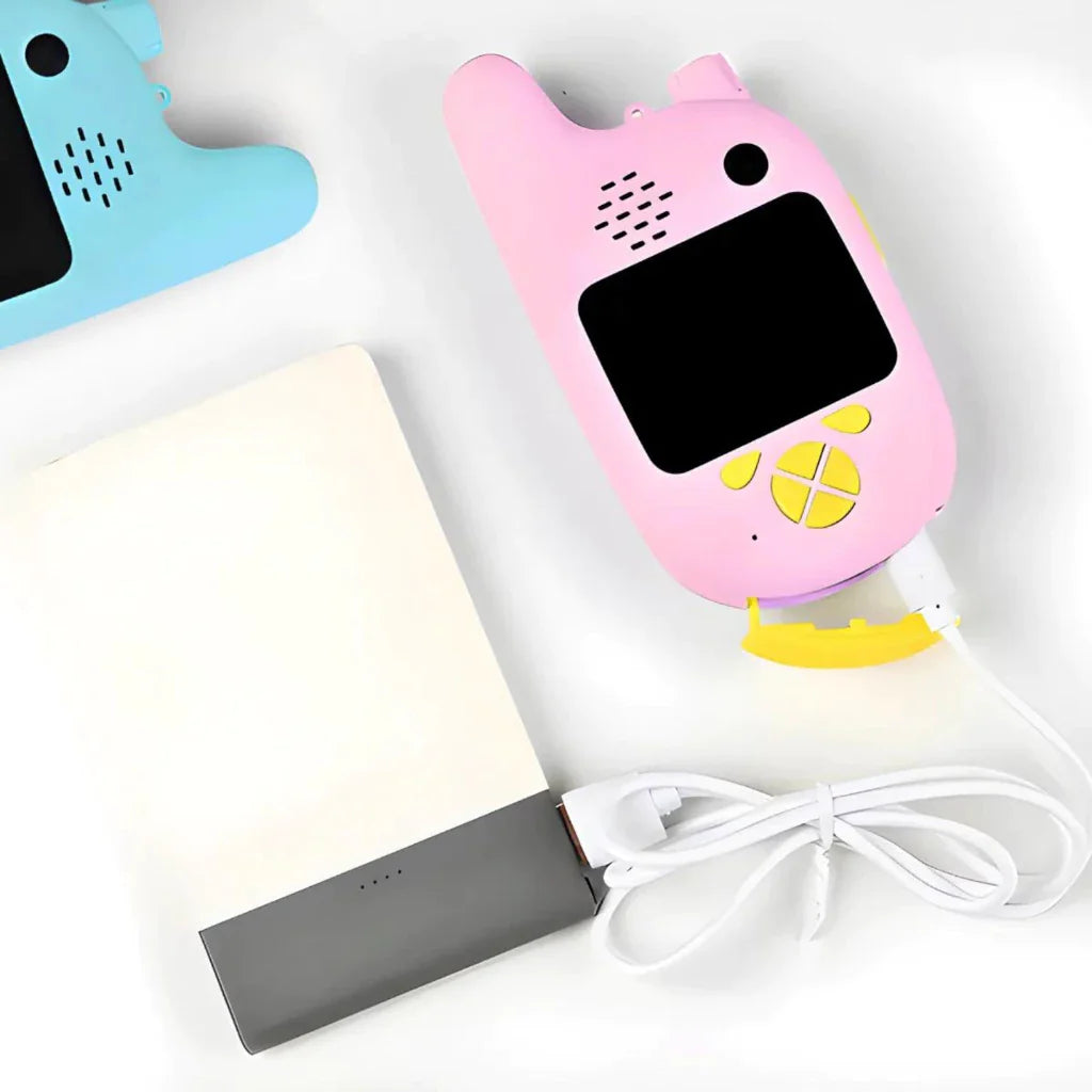 Walkie Talkie Infantil 5 em 1 com Câmera Digital e Jogos
