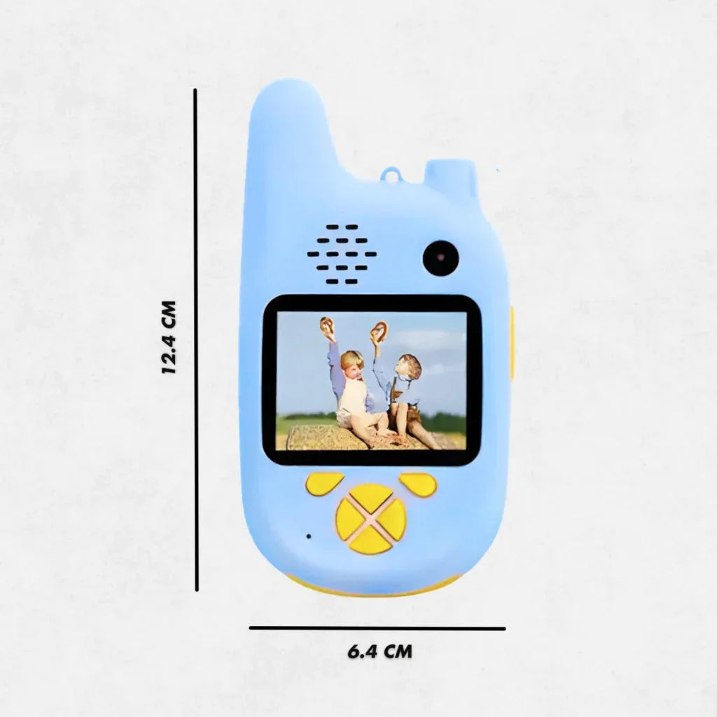 Walkie Talkie Infantil 5 em 1 com Câmera Digital e Jogos