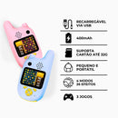 Walkie Talkie Infantil 5 em 1 com Câmera Digital e Jogos