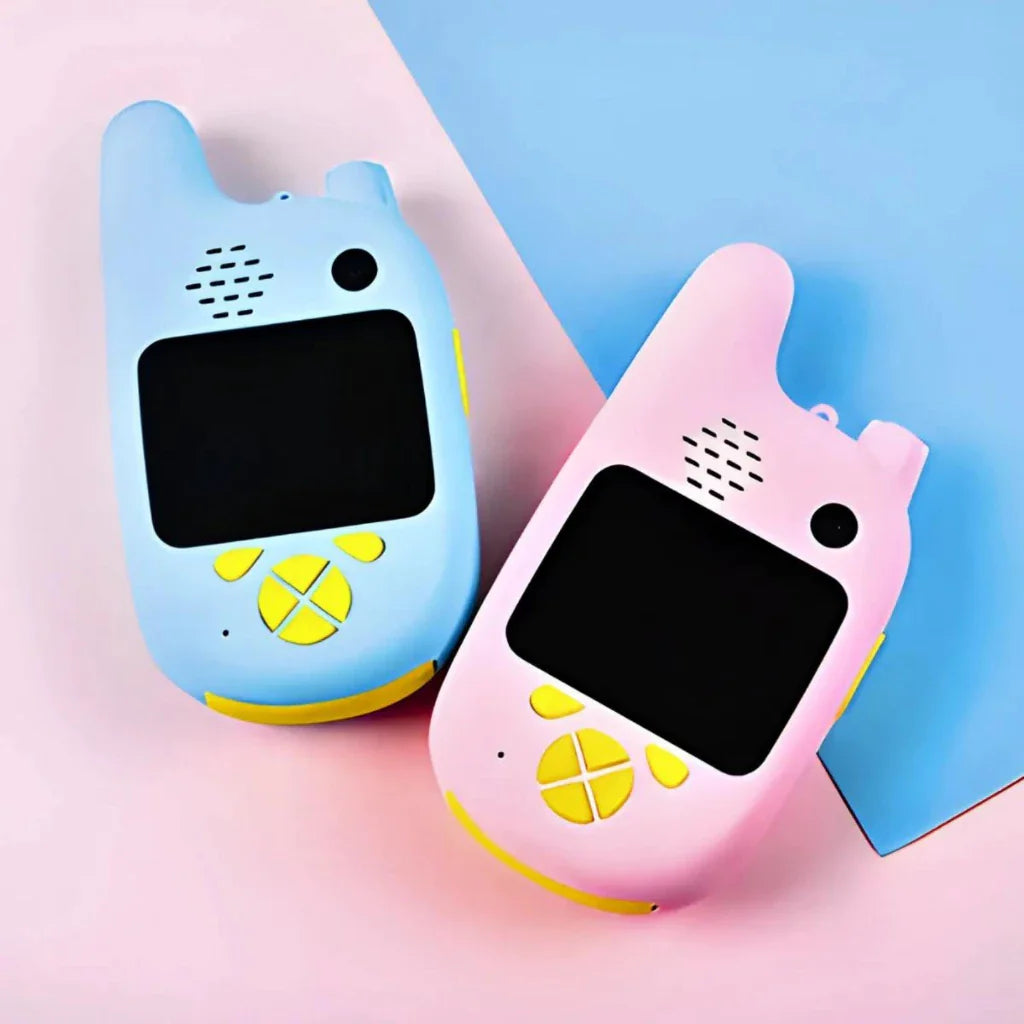 Walkie Talkie Infantil 5 em 1 com Câmera Digital e Jogos