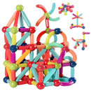 Blocos de Montar Magnéticos – 138 Peças para Construções Criativas e Aprendizado Divertido!