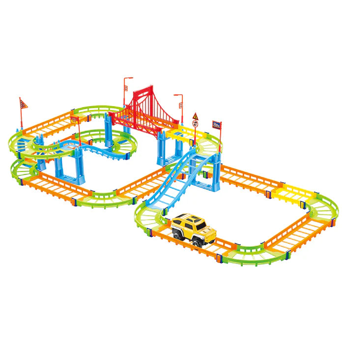 Pista Colorida Ponte Estaiada Art Brink – Uma Corrida de Diversão para a Criançada!