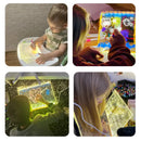 Luminária de desenhar Brilha Comigo + 7 canetas + paninho brinde