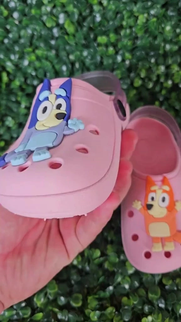 Sandália Babuche Infantil Bluey e Bingo - Flexível Macio e Confortável