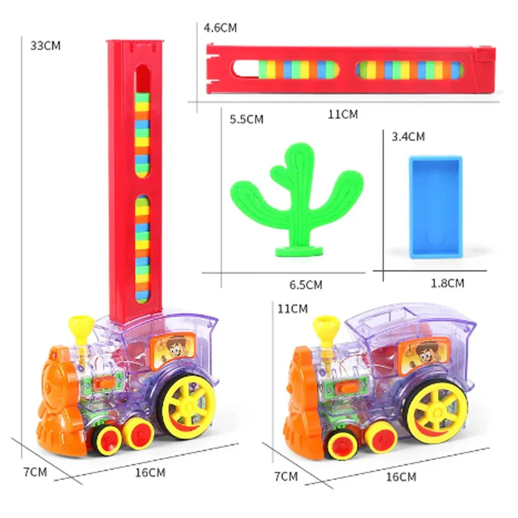 Trem Dominó Divertido – Luz, Som e Diversão Sem Fim!