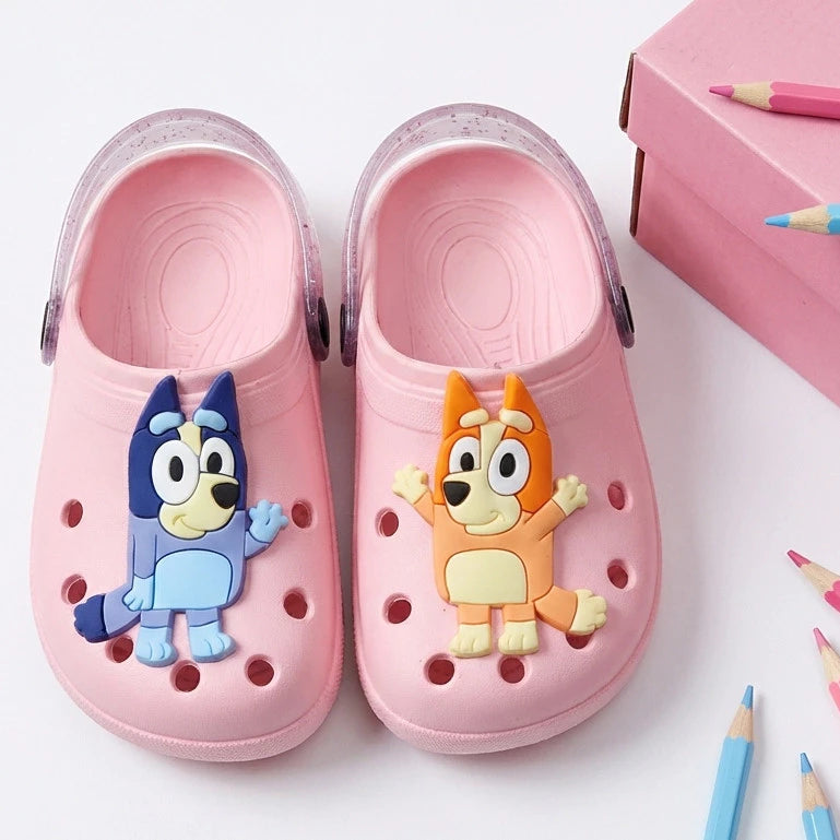 Sandália Babuche Infantil Bluey e Bingo - Flexível Macio e Confortável